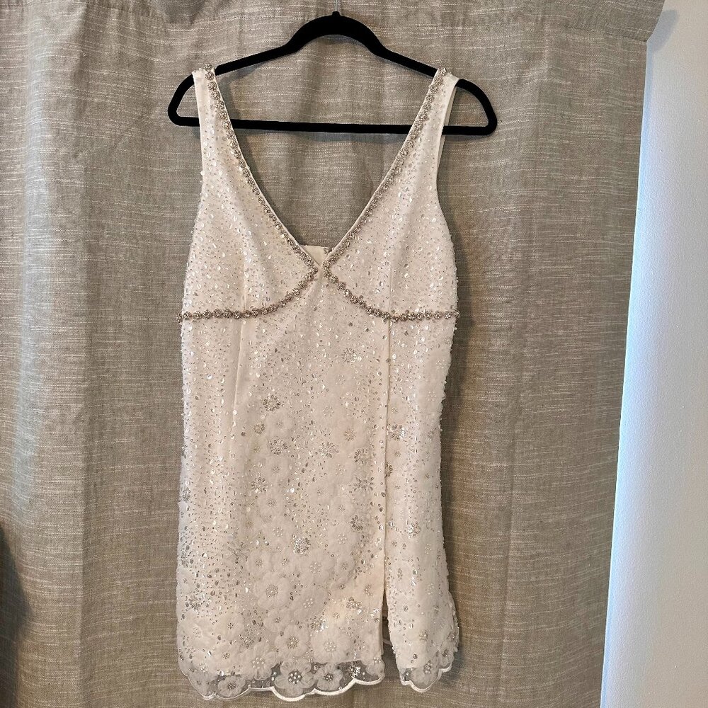 Self Portrait White Mini Dress